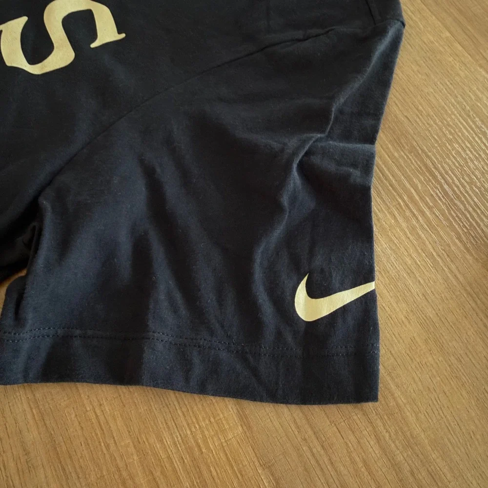Nike NFL New Orleans Saints Mens Black Cotton Graphic T-Shirt Medium Football